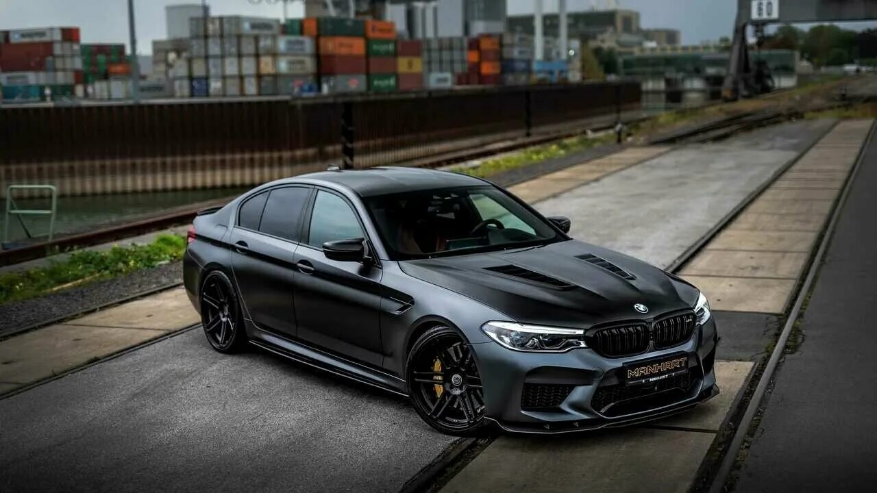 Покажи фото bmw m 5 f 90 Картина на холсте 60x110 Альянс Лес "BMW M5 машины Manhart MH5" на подрамнике / 