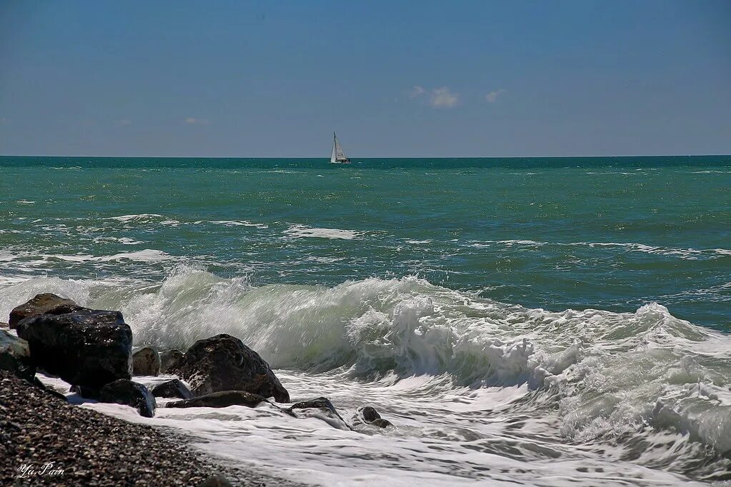 Покажи фото черного моря Black Sea. Чёрное море. Imeretinsky Bay, Adler - Sochi. Им. Flickr