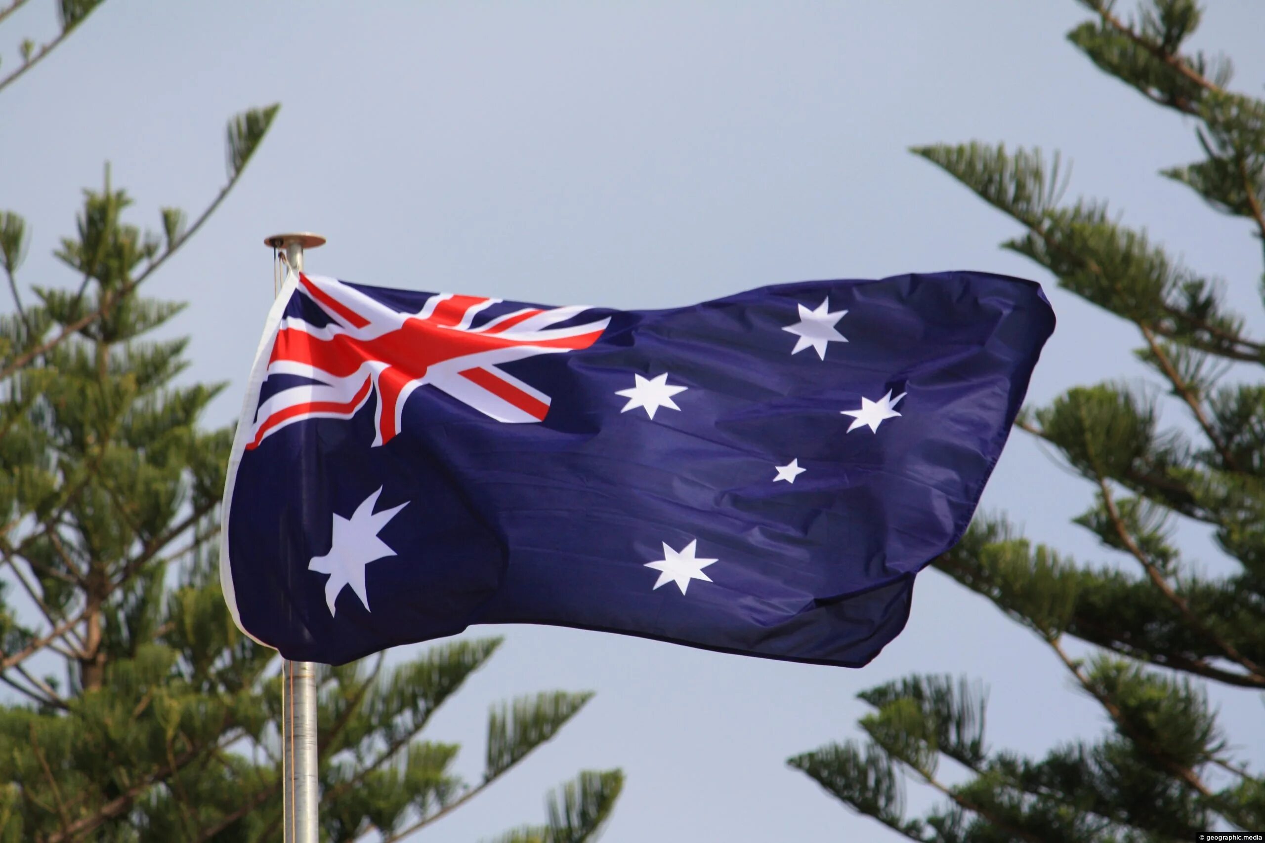 Покажи фото флага австралии Australian Flag - Geographic Media