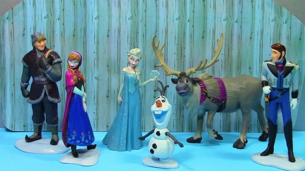 Покажи фото холодное сердце Disney Frozen Anna Elsa Olaf Sven Kristoff Hans Disney Store Figurine Playset - 