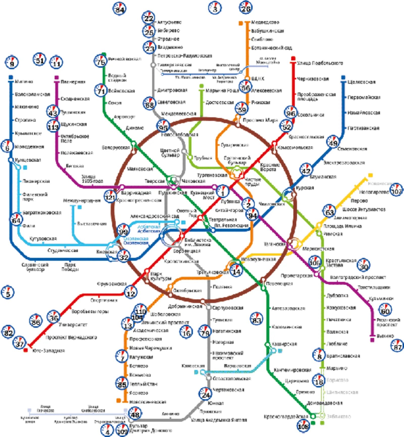 Покажи фото карты метро Metro scheme moscow