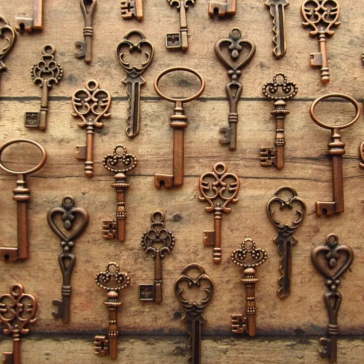 Покажи фото ключ The Seymour Collection Skeleton Key Charm Assortment in Etsy Llaves antiguas, Ar