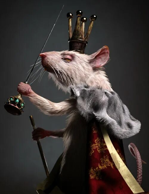 Покажи фото крысиного короля Mouse King for Genesis 8.1 Males 3d Models for Daz Studio and Poser