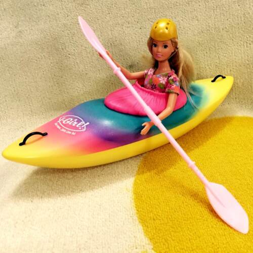 Покажи фото куклы каяки 12" Girl Doll Boat It-Girl On-the-Go Beach Kayak Boat w/ Helmet Float On Water e