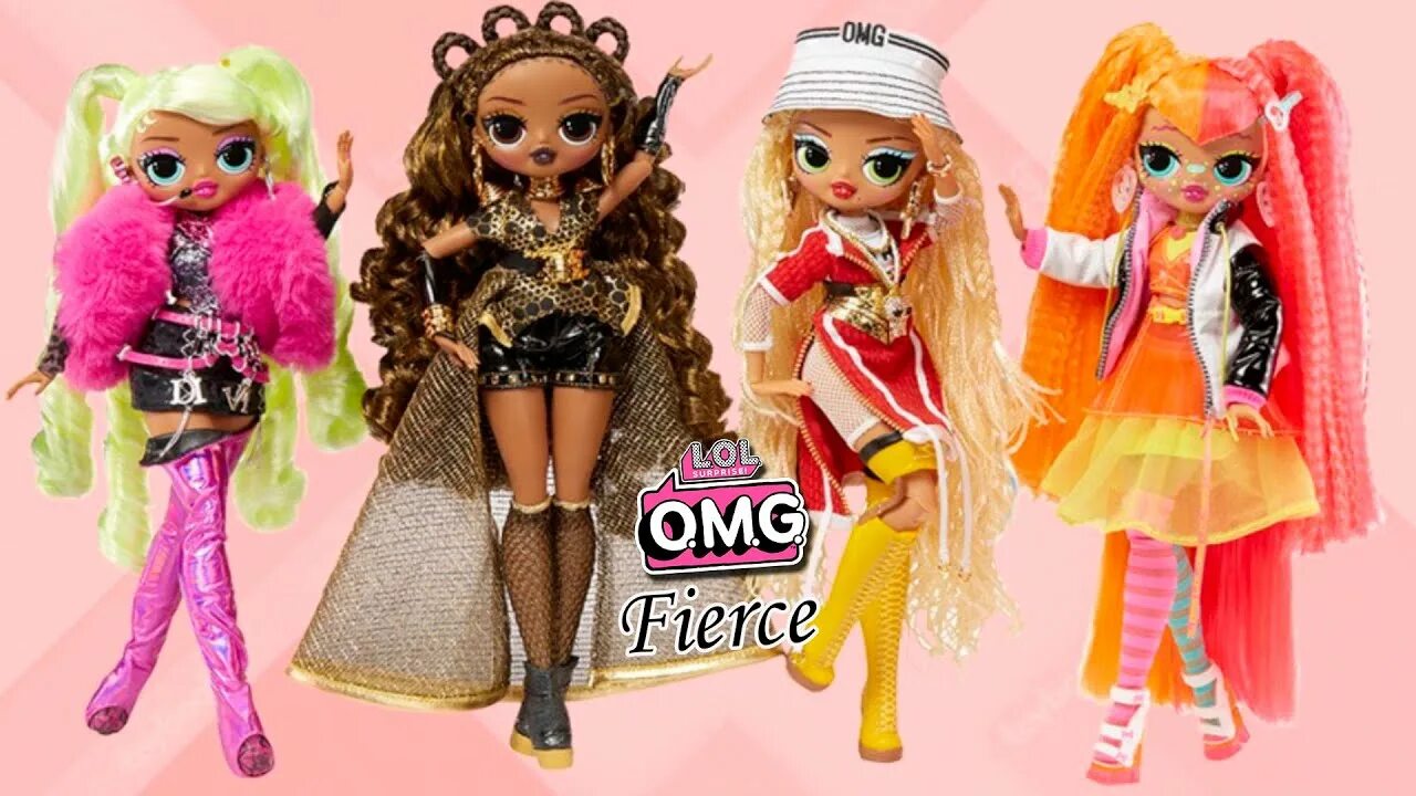 Покажи фото кукол лол LOL OMG Fierce dolls new Swag, Neonlicious, Royal Bee and Lady Diva - YouTube