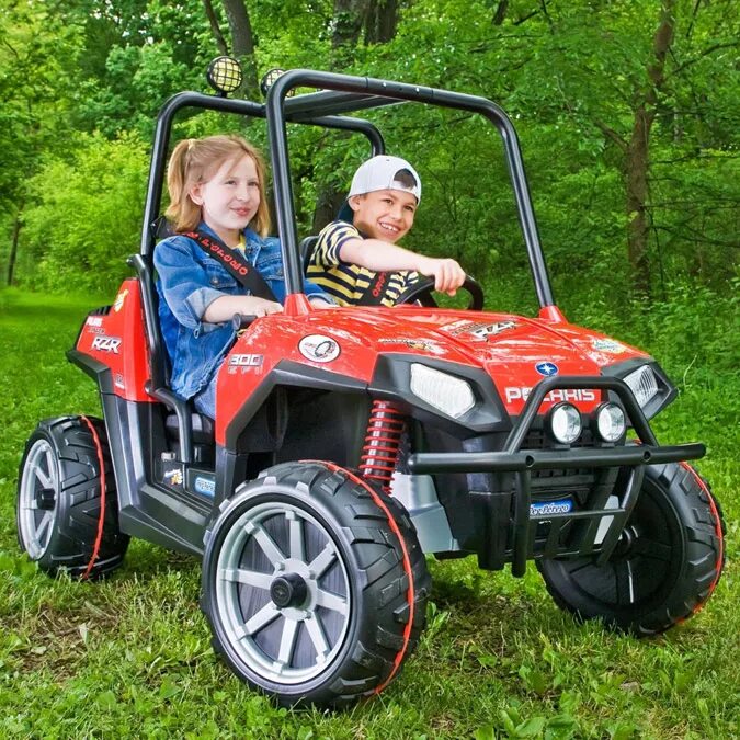 Покажи фото квадроберов Детский электромобиль джип фирмы Polaris Peg-Perego Polaris Ranger RZR, купить д