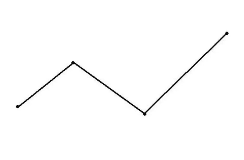 Покажи фото ломаной линии Ломаная из трех звеньев 1 класс