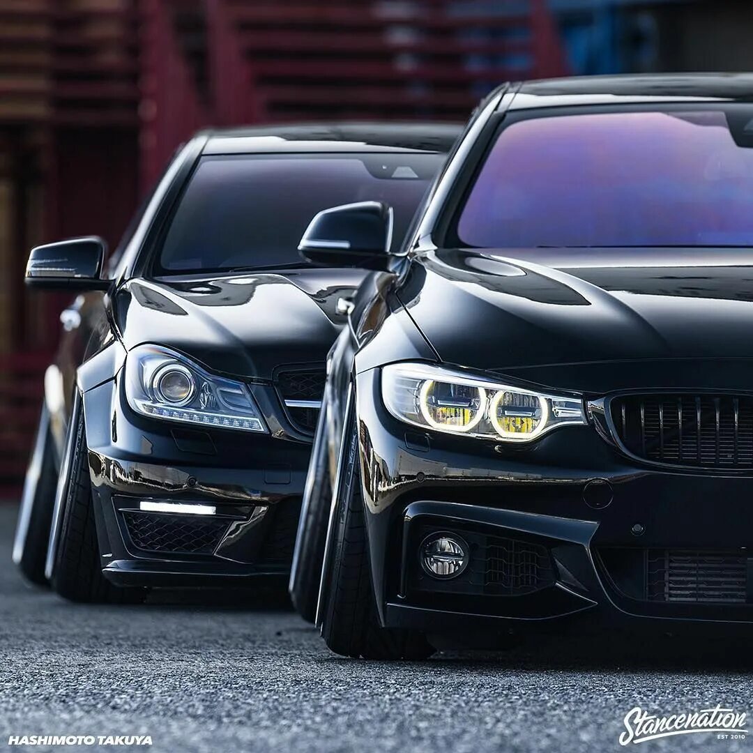 Покажи фото мерседеса и бмв StanceNation on Instagram: "Are you team BMW or Mercedes?! Photo by: @s.n_hashim