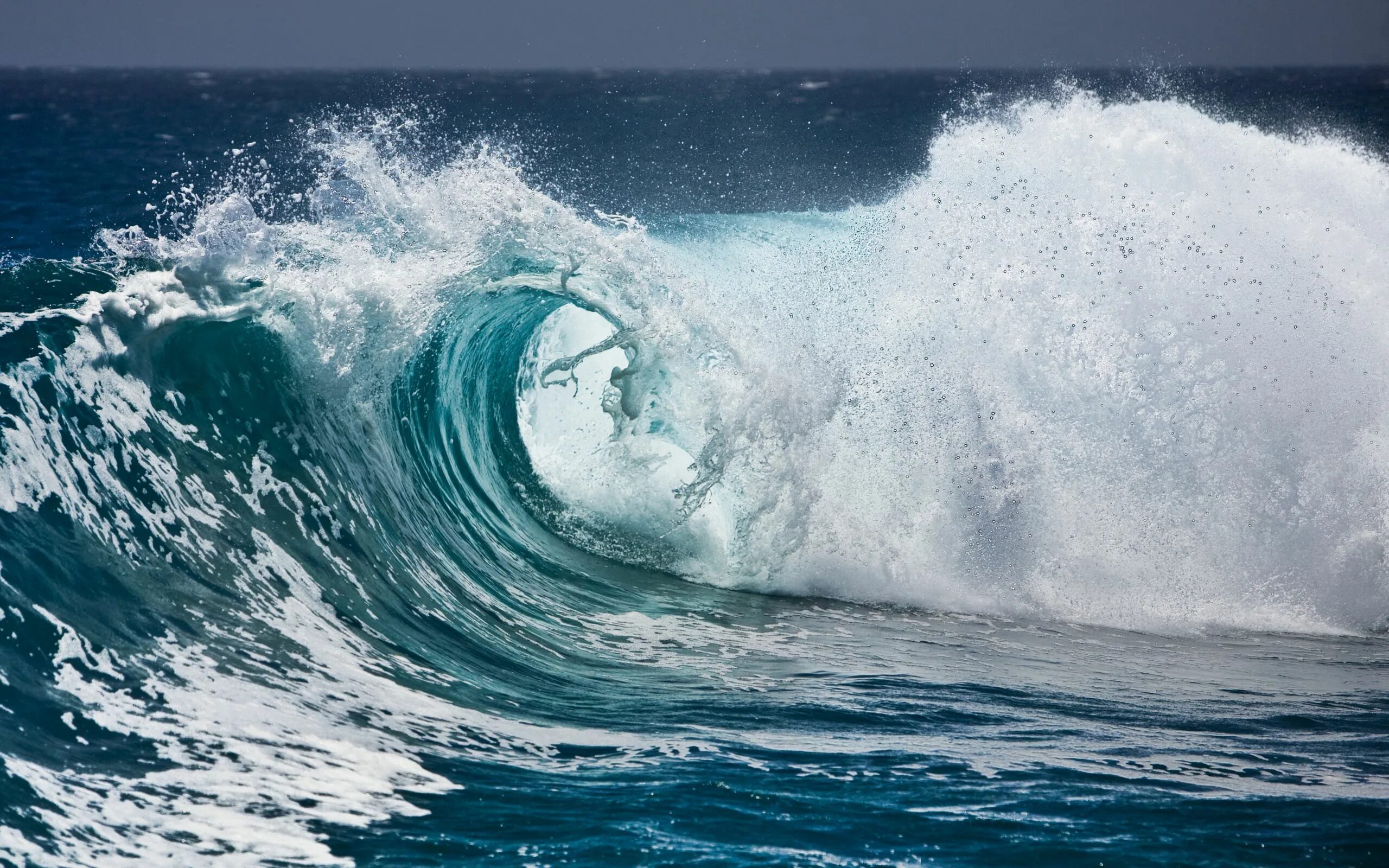 Покажи фото морских волн Океанские волны Обои для рабочего стола 2560x1600 Ocean waves, Waves, Sea waves