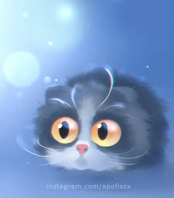 Покажи фото мультяшного котика almost scottish fold by Apofiss.deviantart.com on @DeviantArt in 2023 Cat scotti