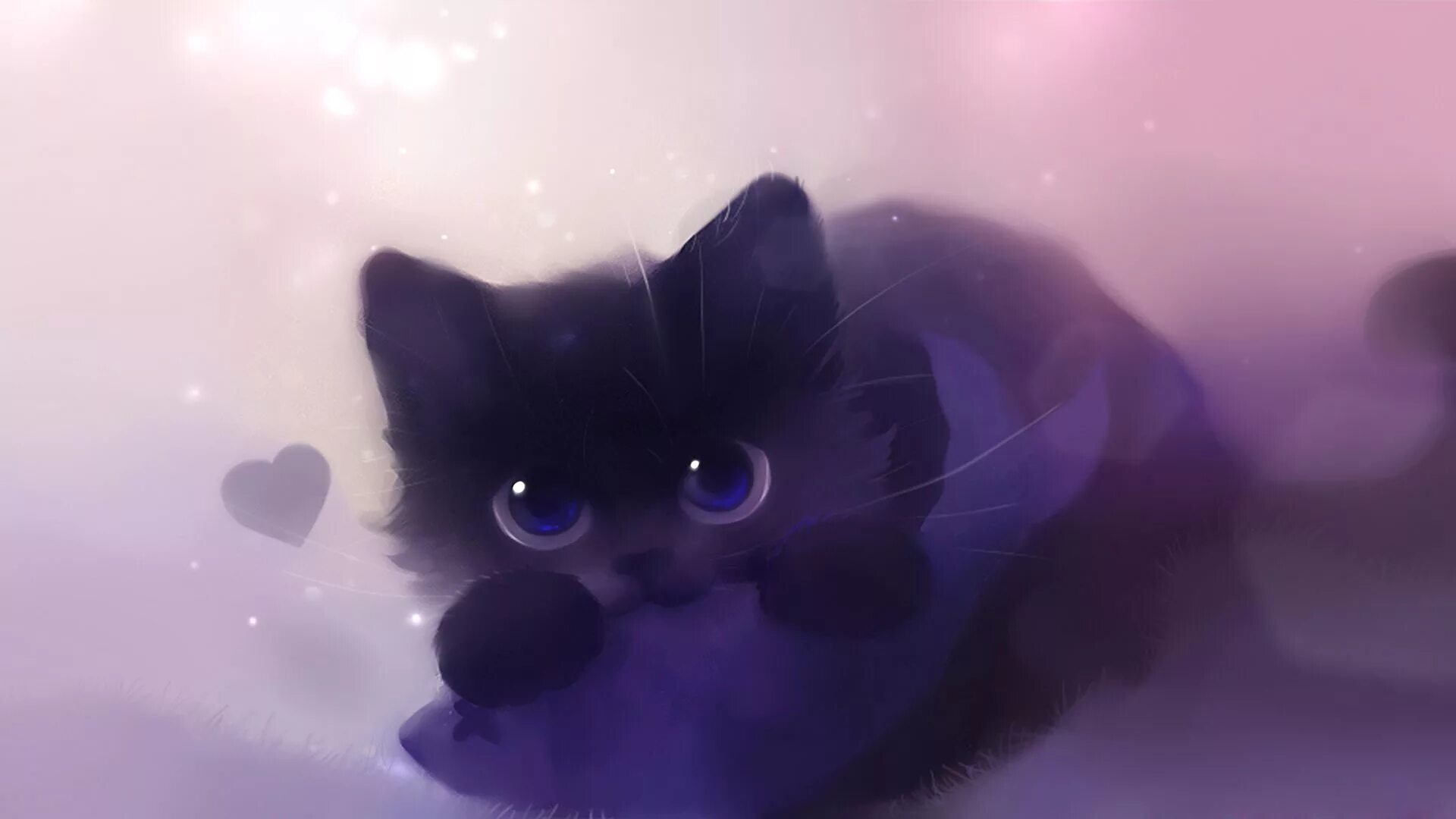 Покажи фото мультяшных котиков Kat HD Wallpaper Achtergrond 1920x1080 ID:207116 - Wallpaper Abyss Anime cat, Cu