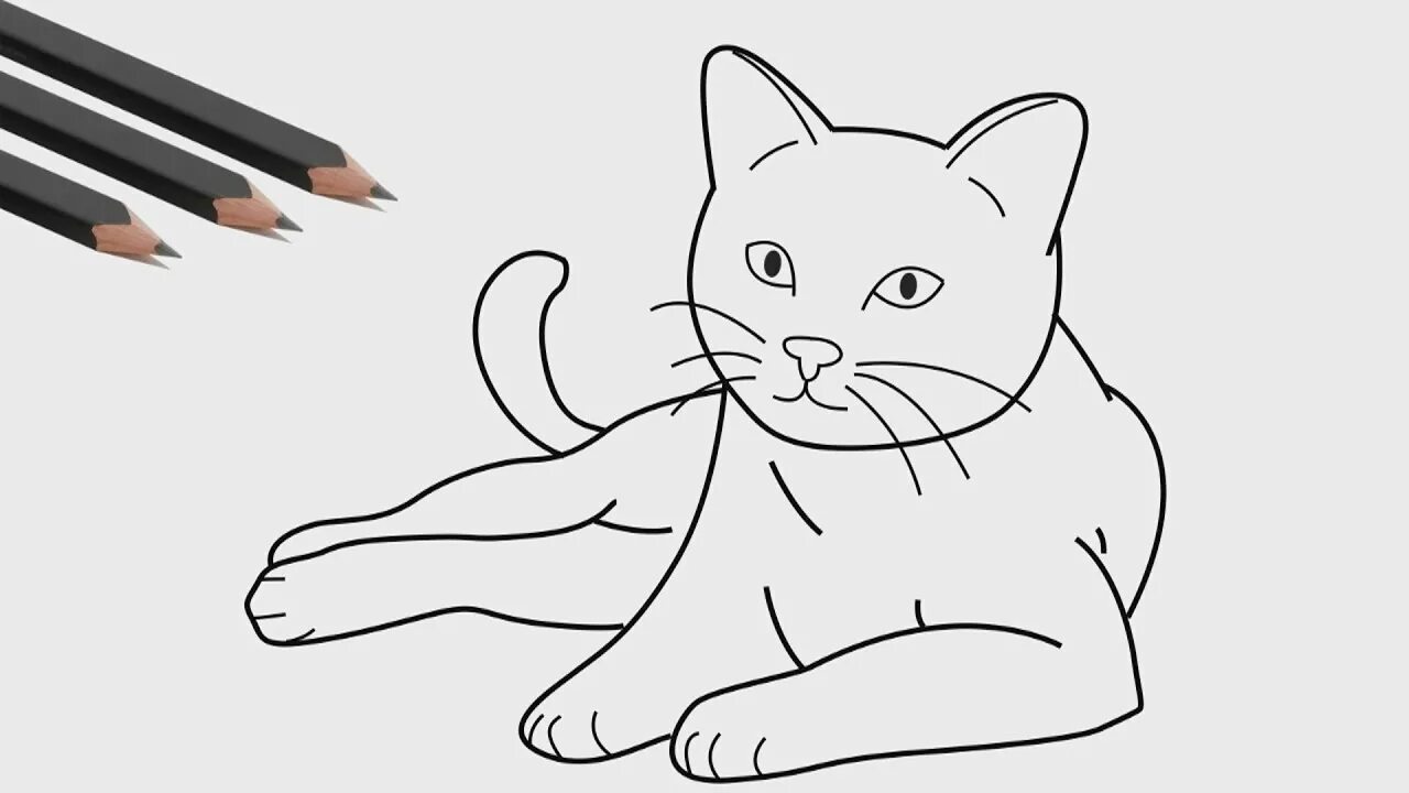 Покажи фото нарисованного кота How to draw a cat / Draw a drawing of a kitten / Как нарисовать кота поэтапно - 