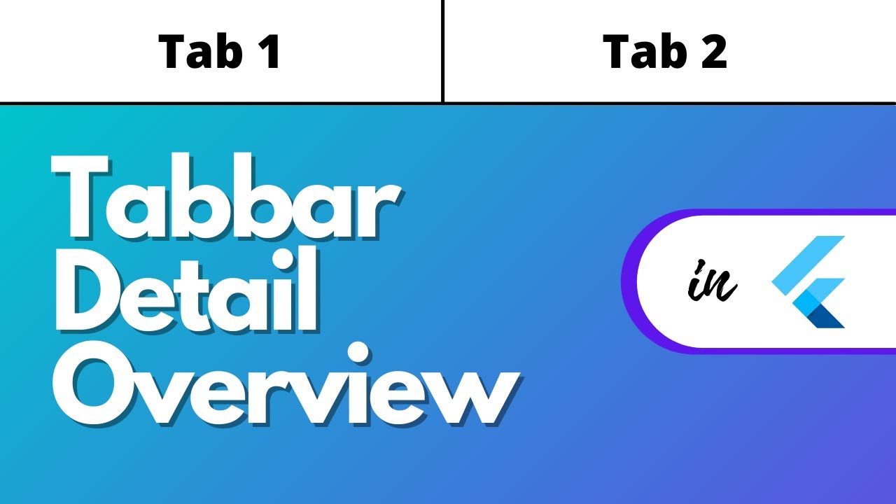 Покажи фото номер 1 Flutter TabBar TabBarView in Detail Flutter Tutorials - YouTube