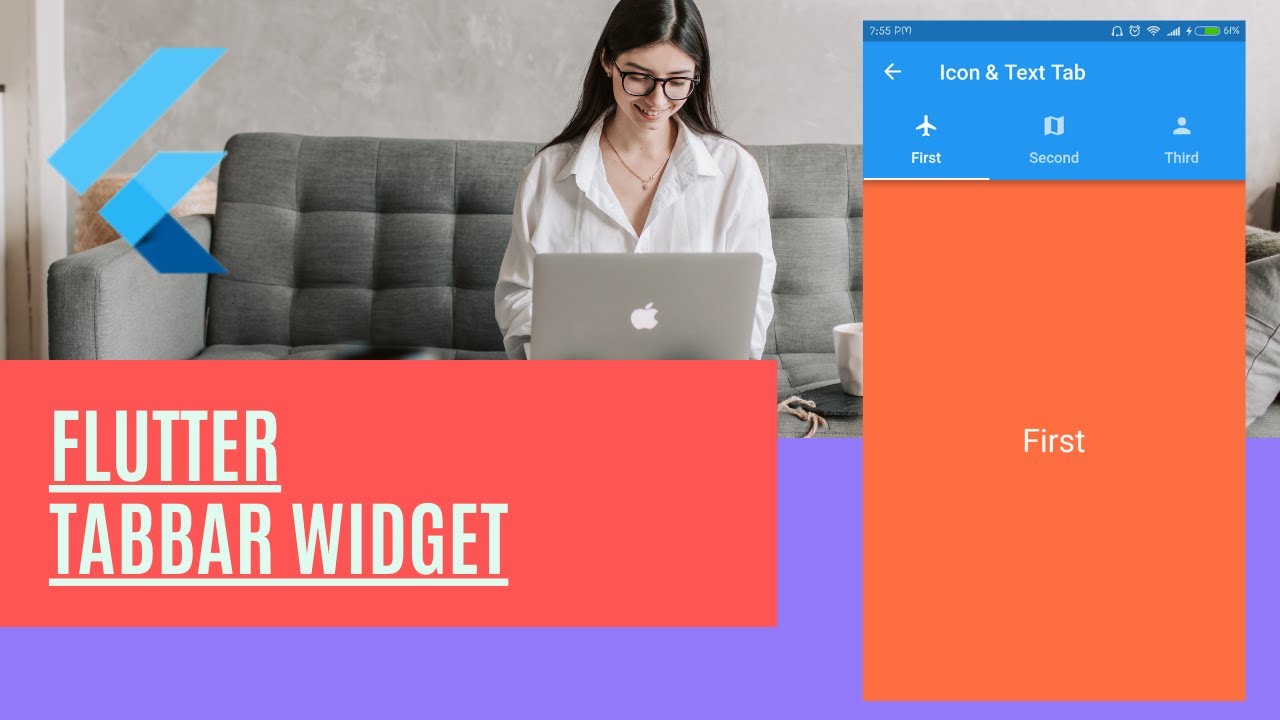 Покажи фото номер 1 Flutter TabBar Tabs TabBarView TabController - YouTube