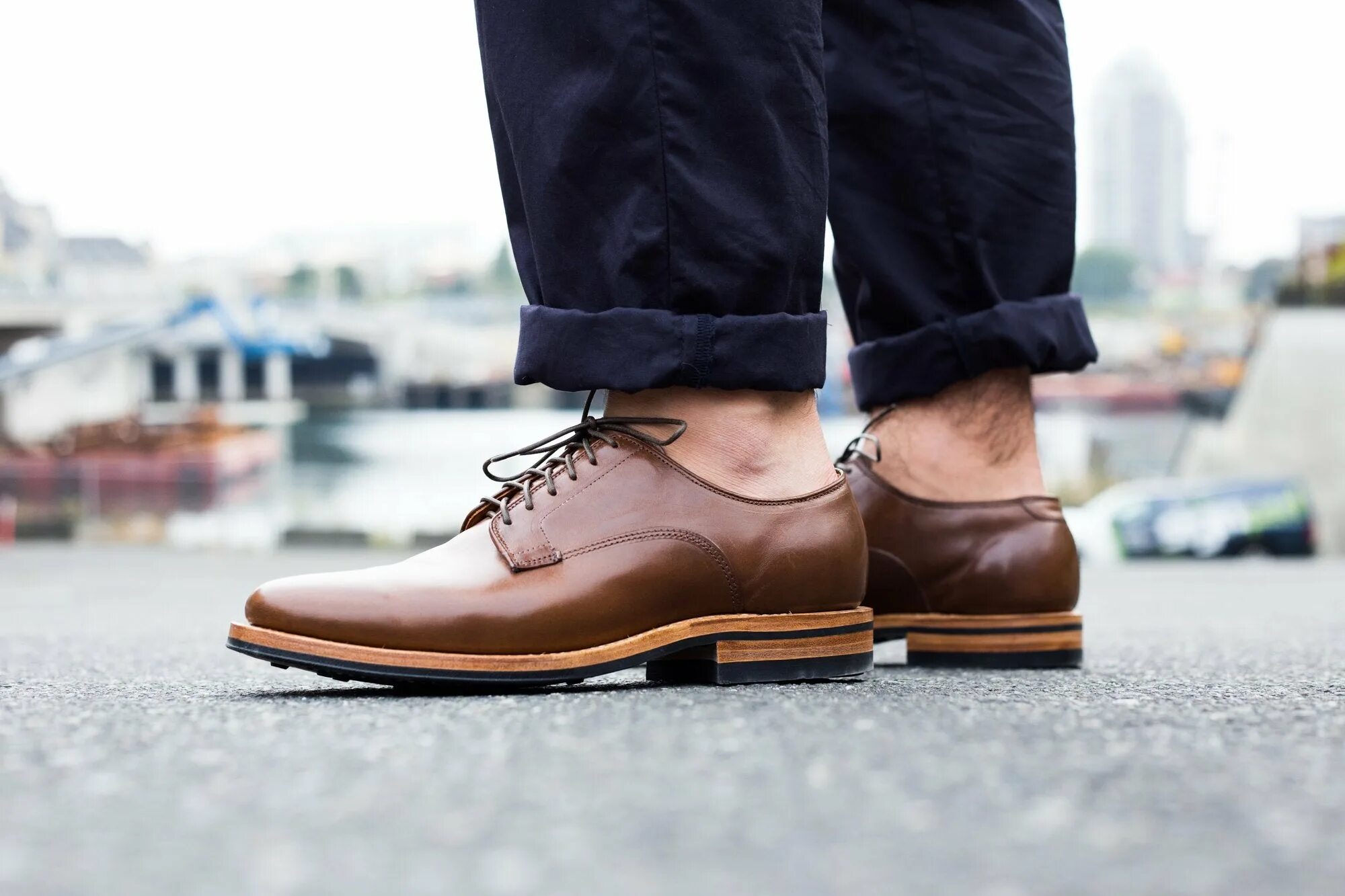 Покажи фото обуви Derby Shoe Cigar Horsehide - VIBERG