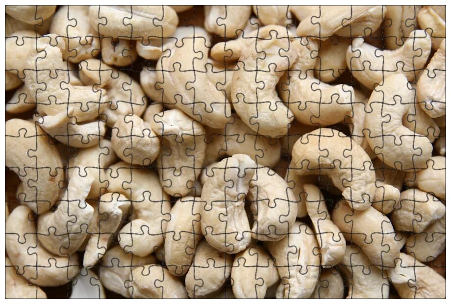 Покажи фото ореха кешью Магнитный пазл 27x18см."Орехи, еда, орехи кешью" на холодильник - купить в интер