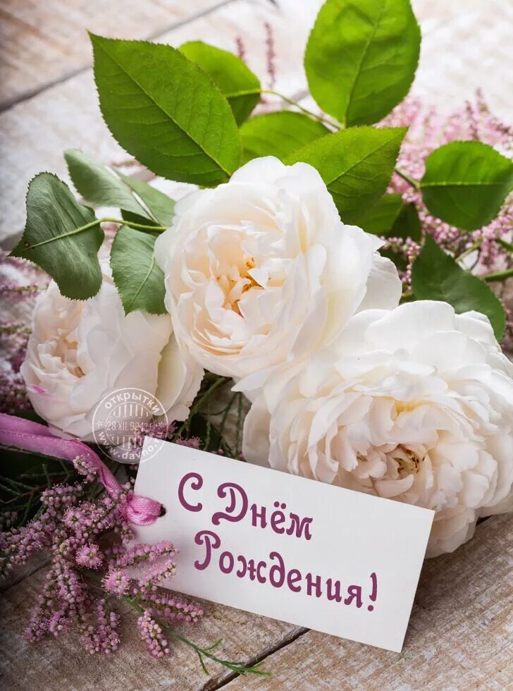 Покажи фото открытки с днем рождения Pin on С днем рождения! Happy birthday flower, Birthday flowers, Happy birthday 