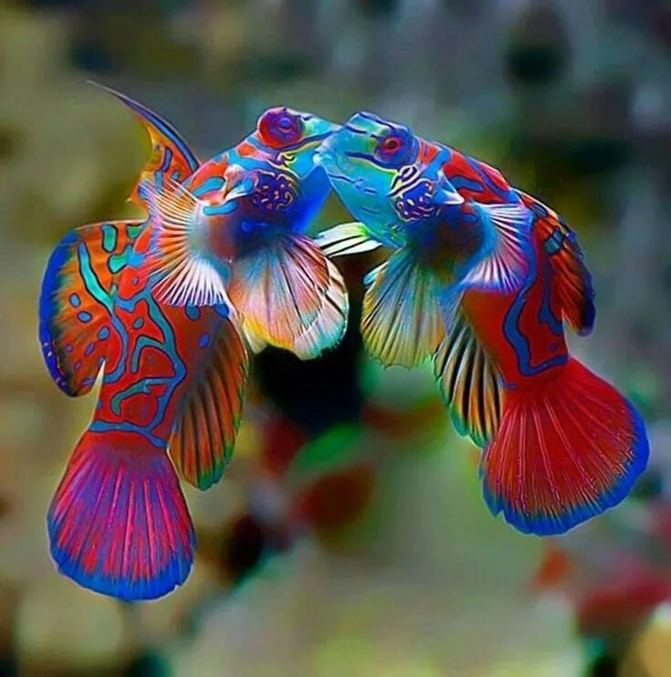 Покажи фото рыбок Pin by Pauline Andrew on Animals Mandarin fish, Beautiful sea creatures, Ocean c