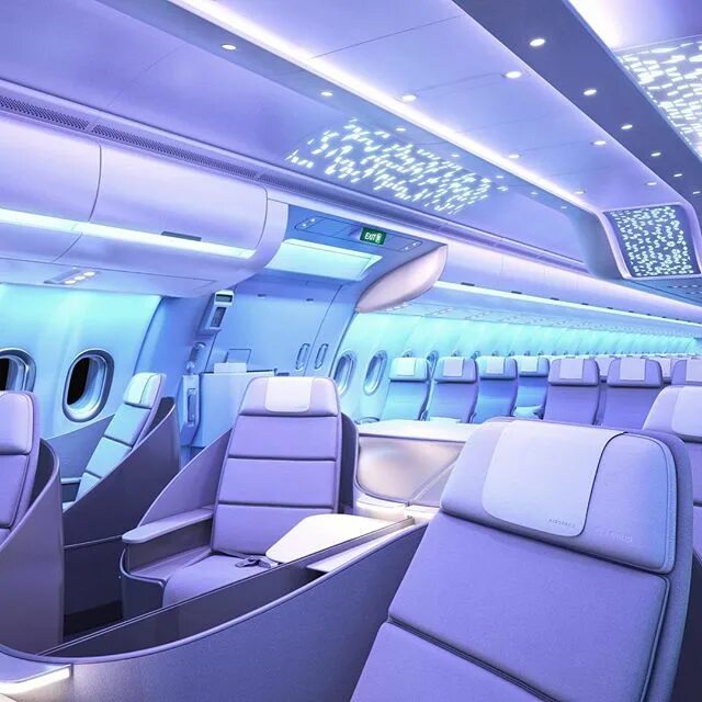 Покажи фото самолета внутри Inside the Radical Airline Cabins of the Future Vogue