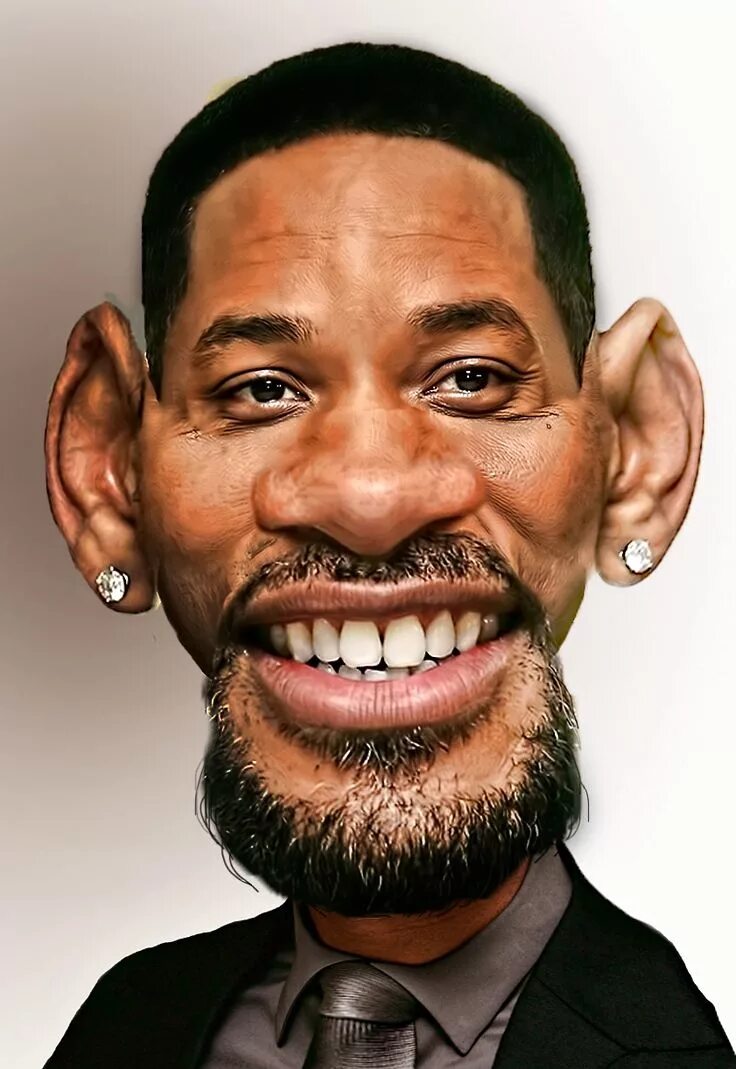 Покажи фото смешных людей Will Smith caricature Смешные знаменитости, Карикатуры знаменитостей, Карикатура