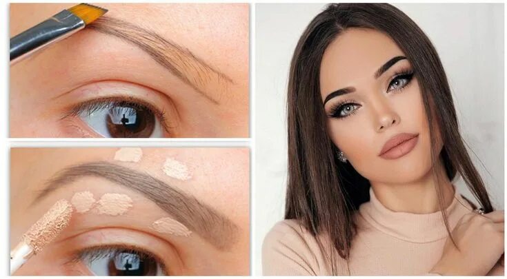 Покажи фото татуаж длинных прямых бровей Eyebrow Contouring Is the Hottest Beauty Trend Right Now in 2020 Beauty, Hot bea