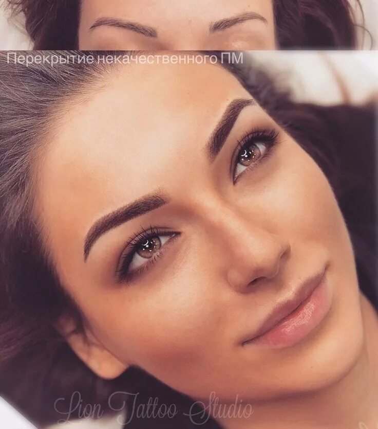 Покажи фото татуаж длинных прямых бровей Pin by Anaïs Schepens on Haar & make-up in 2023 Permanent makeup eyebrows, Ombre