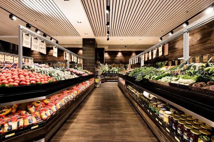 Покажи фото внутри магазина Natural Fresh Grocer Supermarket design, Fresh grocer, Grocery store design