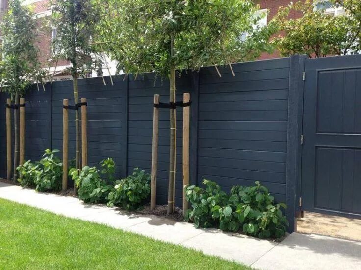 Покажи фото забор The Practical Gardener Backyard fences, Fence design, Privacy fence designs