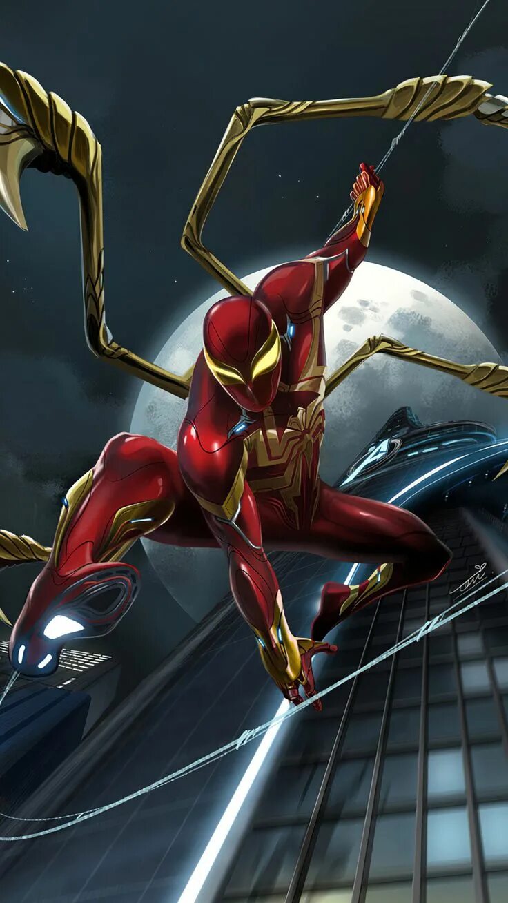 Покажи фото железный паук Spider-Man Iron spider suit, Iron spider, Marvel spiderman art