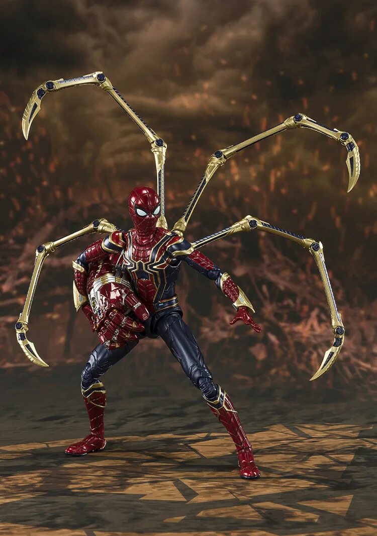 Покажи фото железный паук Фигурка S.H.Figuarts: Avengers Endgame - Iron Spider Final Battle Edition (15 см