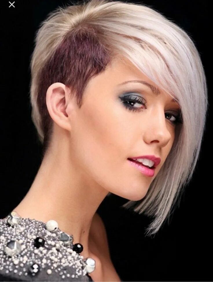 Покажи фотографии модных стрижек Pin on hairstyles Half shaved hair, Hair styles 2016, Chic short haircuts