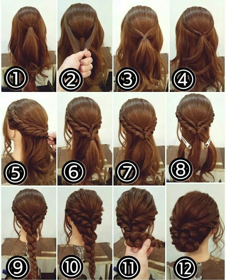 Покажи как делать красивые прически Pin on - Hairstyles - Wedding hairstyles, Pinterest hair, Long hair styles