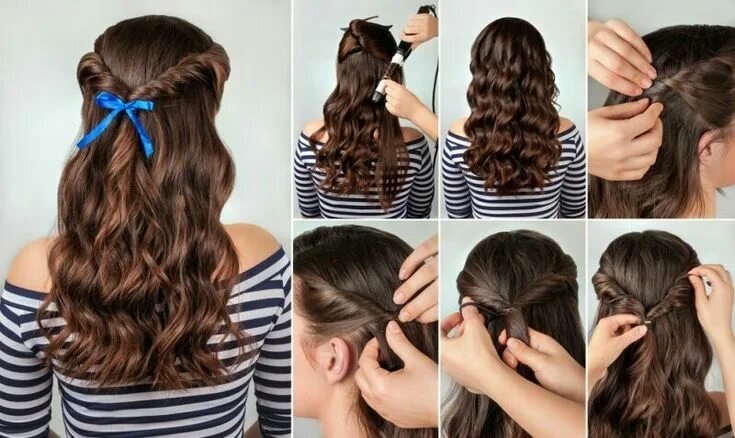 Покажи как делать красивые прически Pin by cute on Hair Style For Girls Curly hair styles, Curly hair trends, Weddin