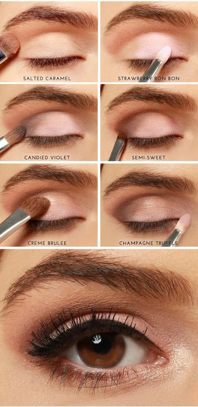 Покажи как сделать легкий макияж Возрастной макияж Makeup for brown eyes, Eye makeup, Natural eye makeup