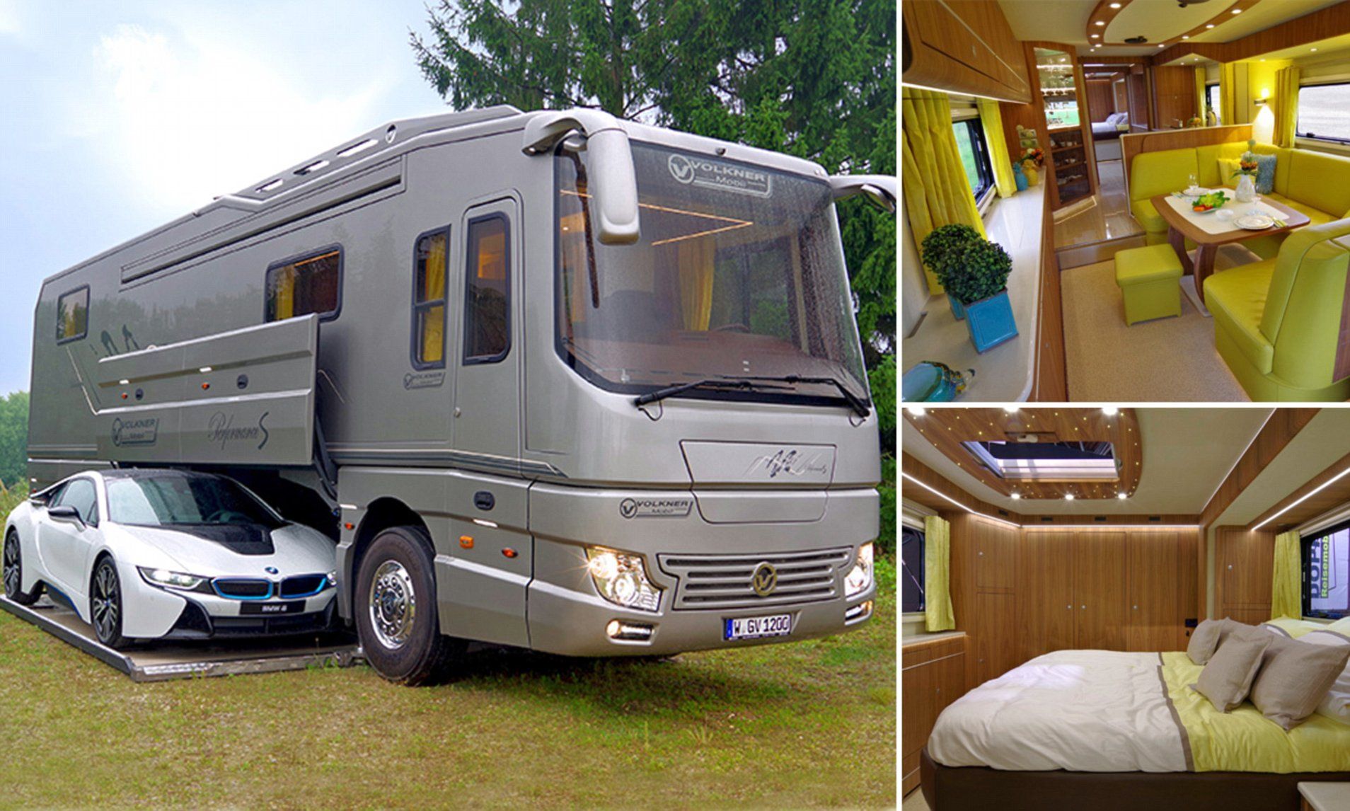 Покажи как выглядит дом на колесах The stunning £ 1.2m motorhome that comes with its own SUPERCAR GARAGE Super cars