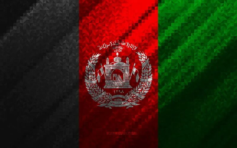 Покажи как выглядит флаг афганистана 1280x1024px, 720P free download Flag of Afghanistan, multicolored abstraction, A