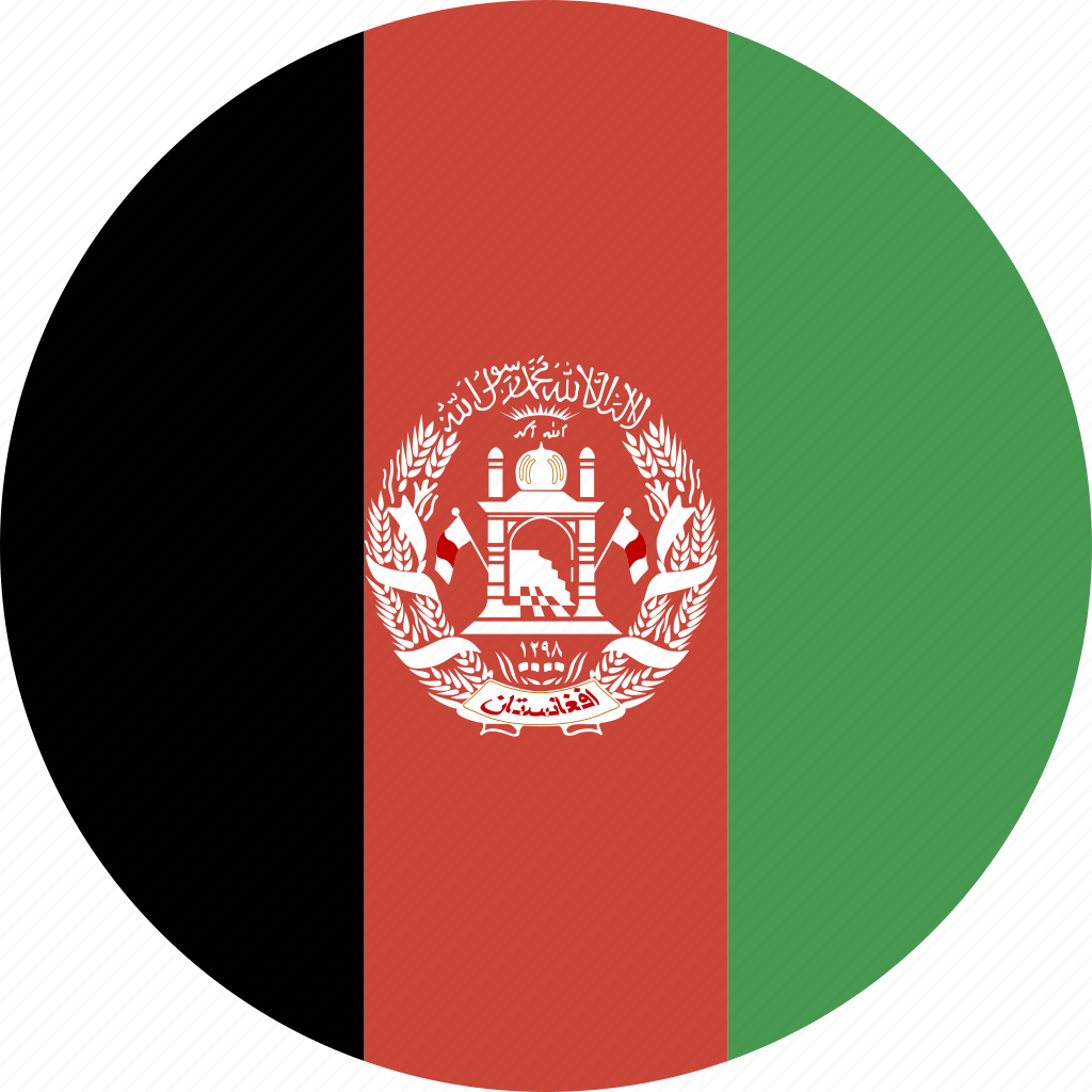 Покажи как выглядит флаг афганистана Afghanistan, circle icon - Download on Iconfinder