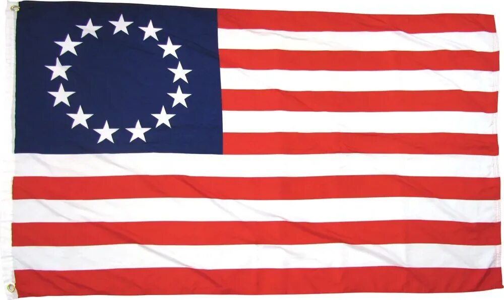 Покажи как выглядит флаг америки Hot Betsy Ross 13 Star USA American 3x5 Feet Flag 90x150cm With Brass Grommets F