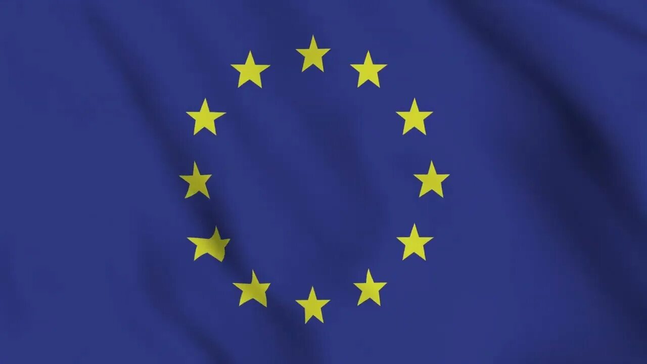 Покажи как выглядит флаг европы European Union Flag Animation European Union Flag Waving Full Screen Animation #