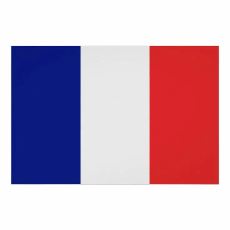 Покажи как выглядит флаг франции Flag of France French Tricolore large Poster Zazzle France flag, French flashcar