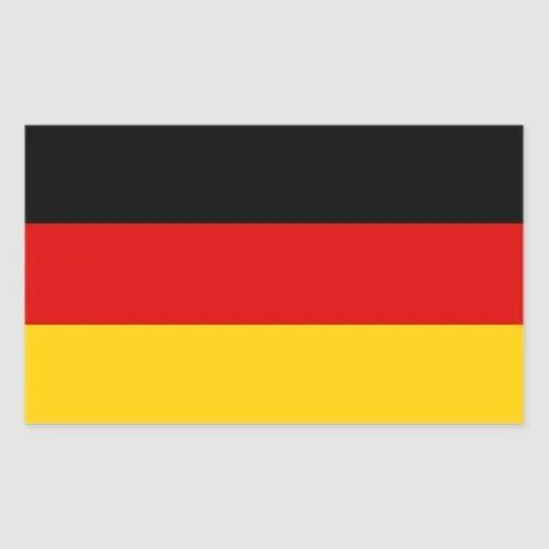 Покажи как выглядит флаг германии German Flag Rectangular Sticker Zazzle Germany flag, German flag, German nationa