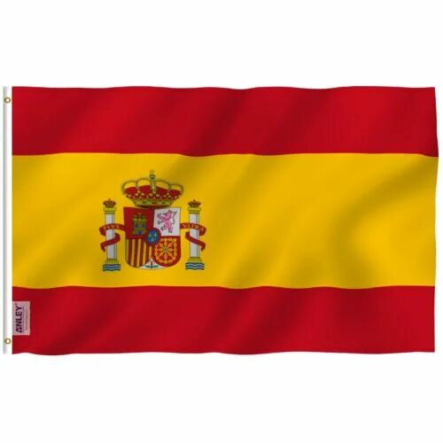 Покажи как выглядит флаг испании Anley Fly Breeze 3x5 Foot Spain Flag Spainish National Flags Polyester 3 X 5 Ft 