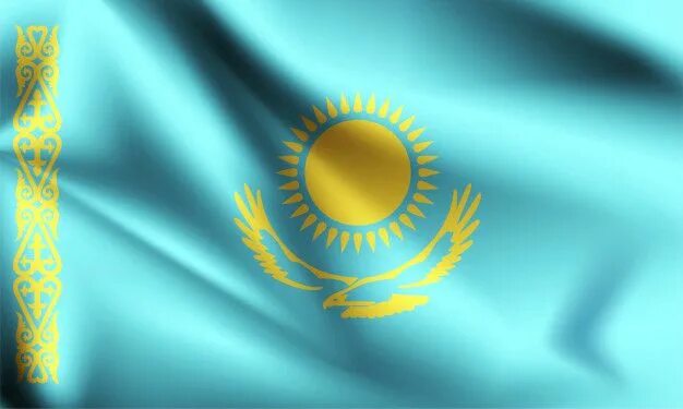 Покажи как выглядит флаг казахстана Premium Vector Kazakhstan flag waving in 2024 Kazakhstan flag, Flag, Kazakhstan