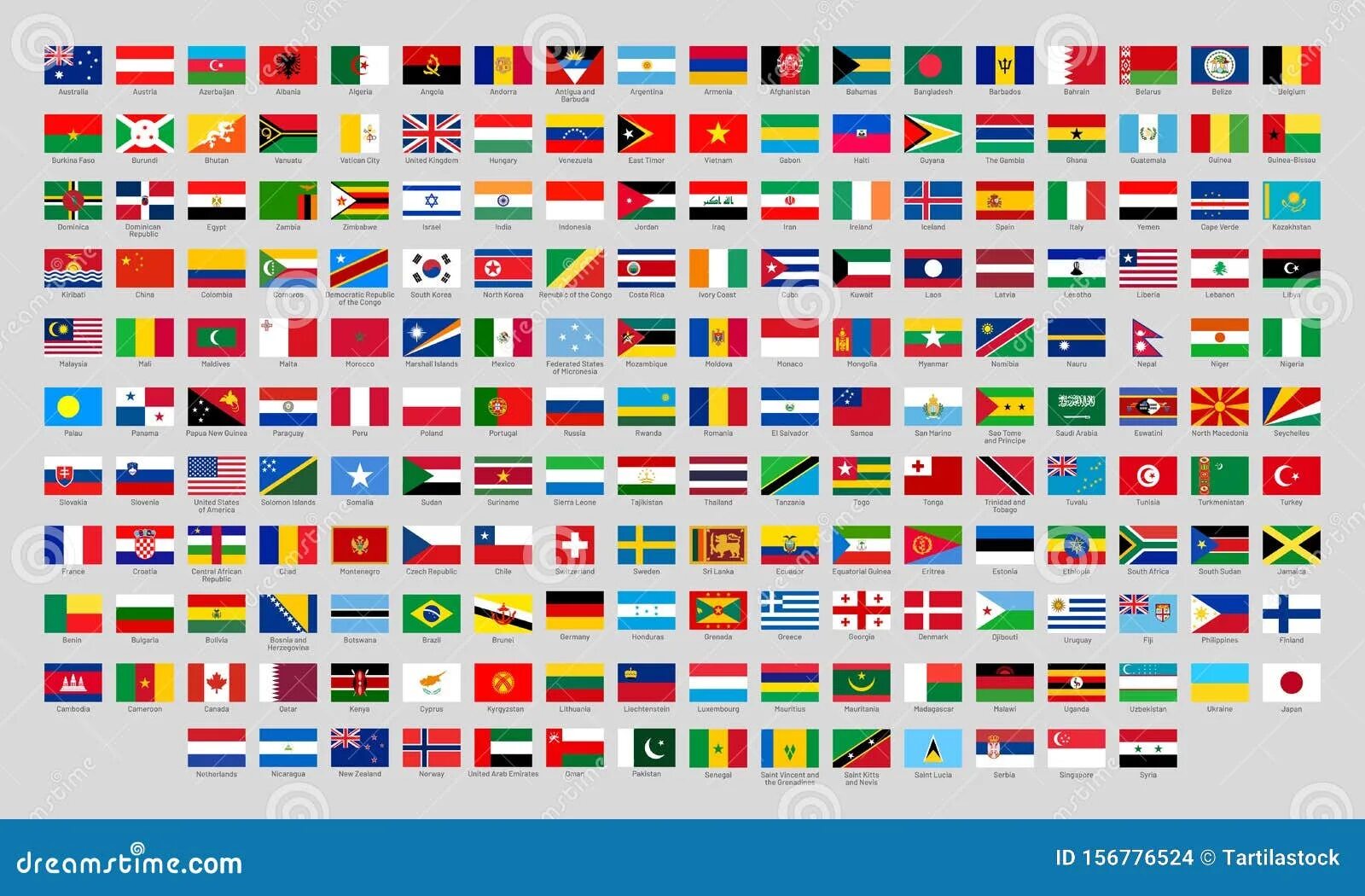 Покажи как выглядит флаг страны World National Flags. Official Country Signs, Europe Emblems, Asia and America C