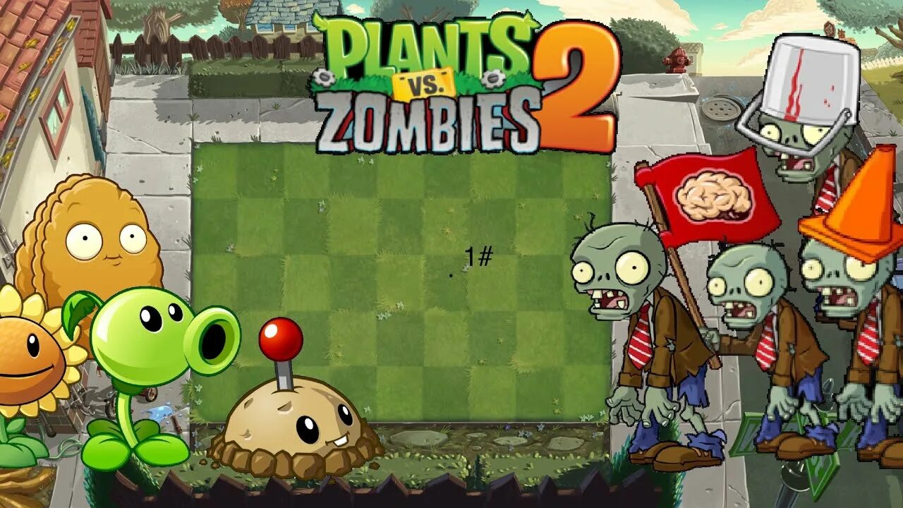 Покажи как выглядит зомби против растений Plant Vs Zombies2! 1# - YouTube