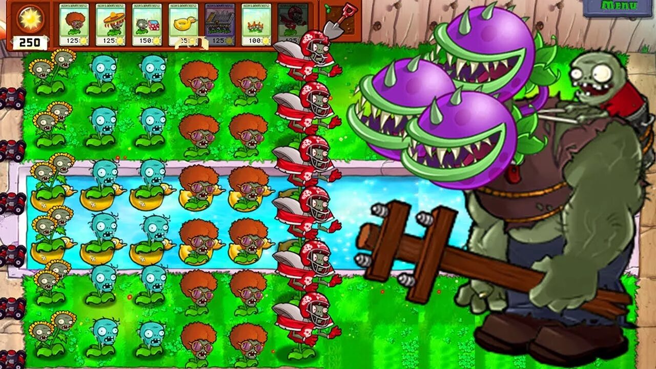 Покажи как выглядит зомби против растений Plants vs Zombies Mod ZomPlant vs Mod ZomBotany: TEAM ZOMPLANTS ATTACK! - YouTub