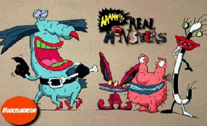 Покажи как выглядят настоящие монстры Pin on To Watch...(TV) Real monsters, 90s kids, Ahh real monsters