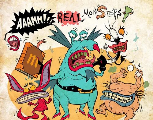 Покажи как выглядят настоящие монстры Файл:Aaahh!!! Real Monsters Art.jpg - Википедия