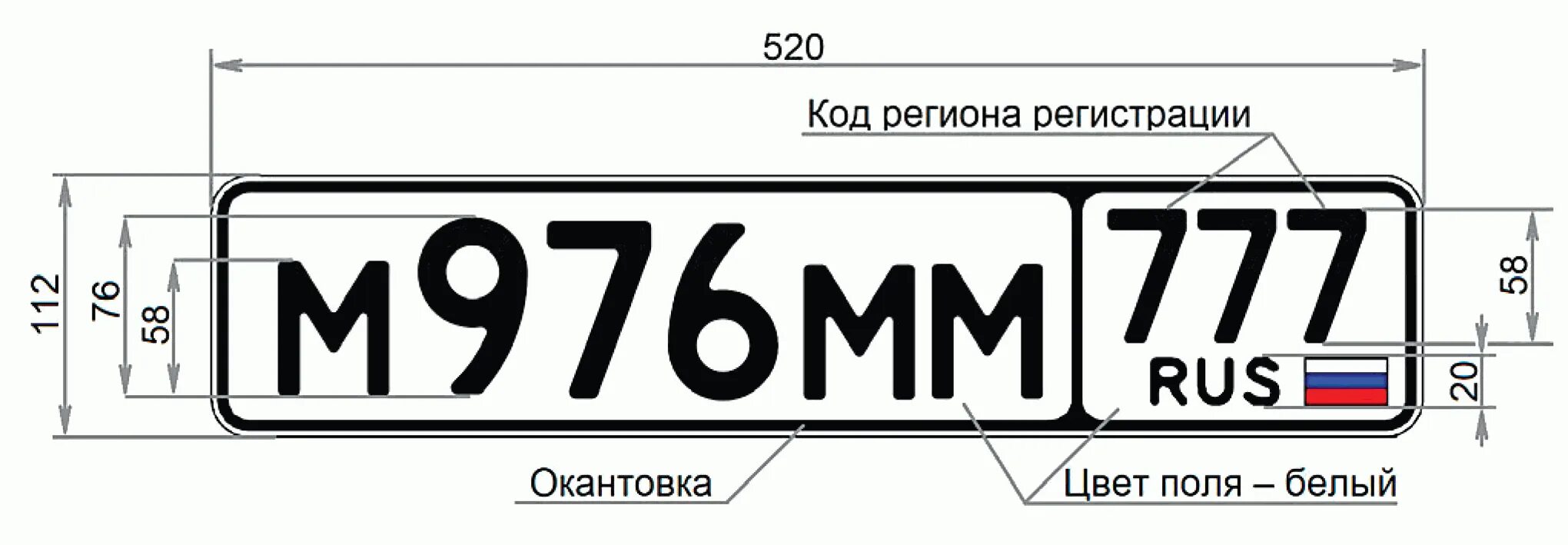 Покажи как выглядят номера машин ТИП 1 (трехзначный код региона) - заказать по выгодной цене РЯЗЗНАК