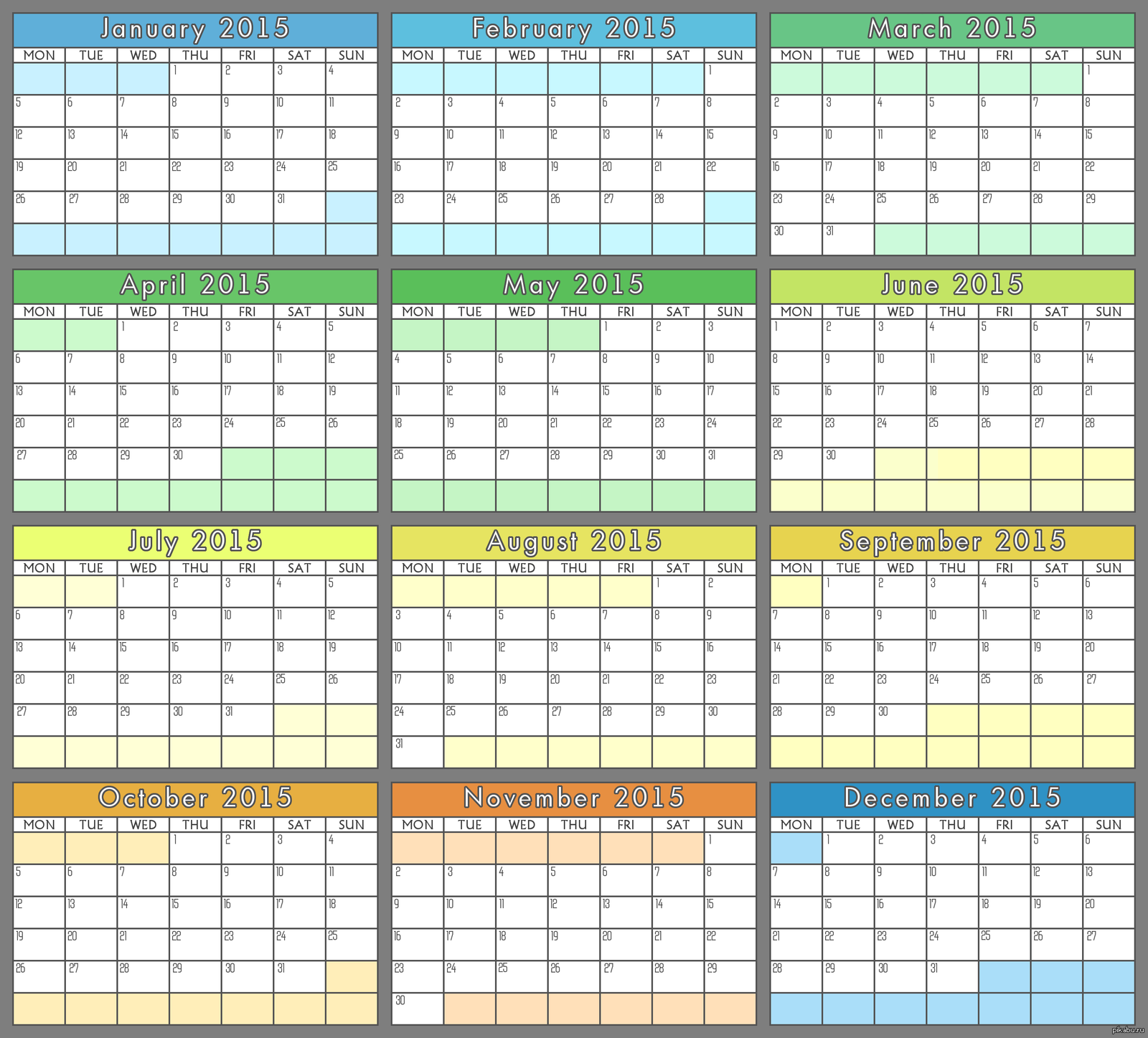 Покажи календарь на 25 год Календарь на 2015 год Пикабу